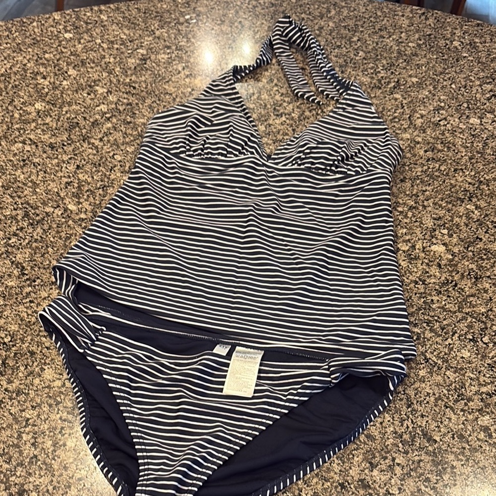 Striped Halter tankini by gap body